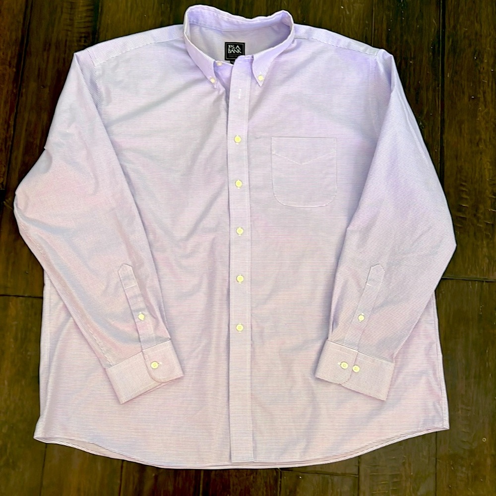 Jos.A Bank XXL Long Sleeve Mens Shirt Lilac